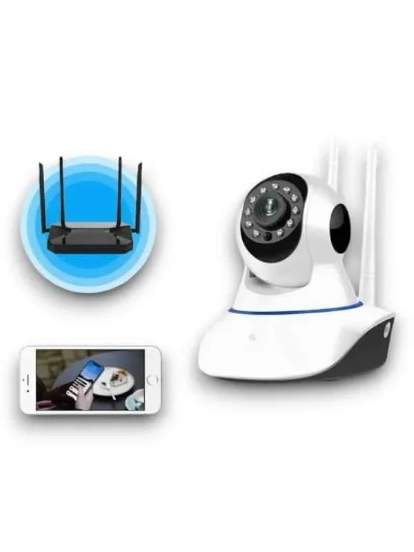 Akıllı Wifi Kamera 1080p 360 Derece Dönme Özelliği