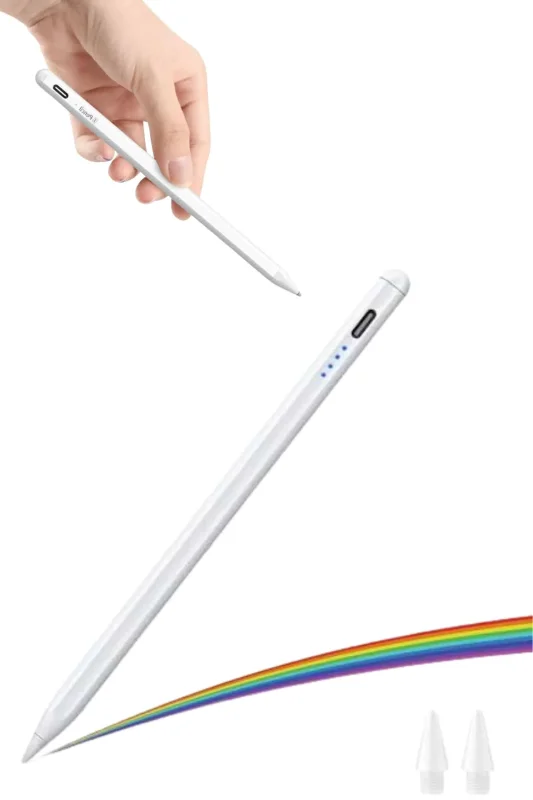 Ergonomik Dokunmatik Stylus Kalem Yedek Uçlu Tablet Kalemi