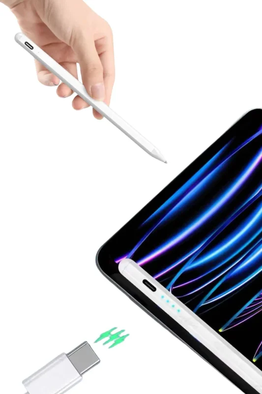 Ergonomik Dokunmatik Stylus Kalem Yedek Uçlu Tablet Kalemi