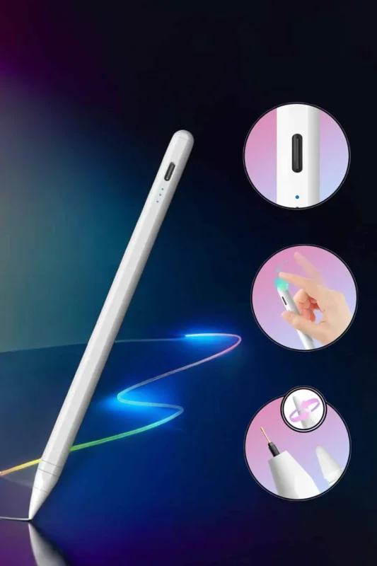 Beyaz Dokunmatik Kalem Stylus Pen Android Ve İos Uyumlu 1 Adet