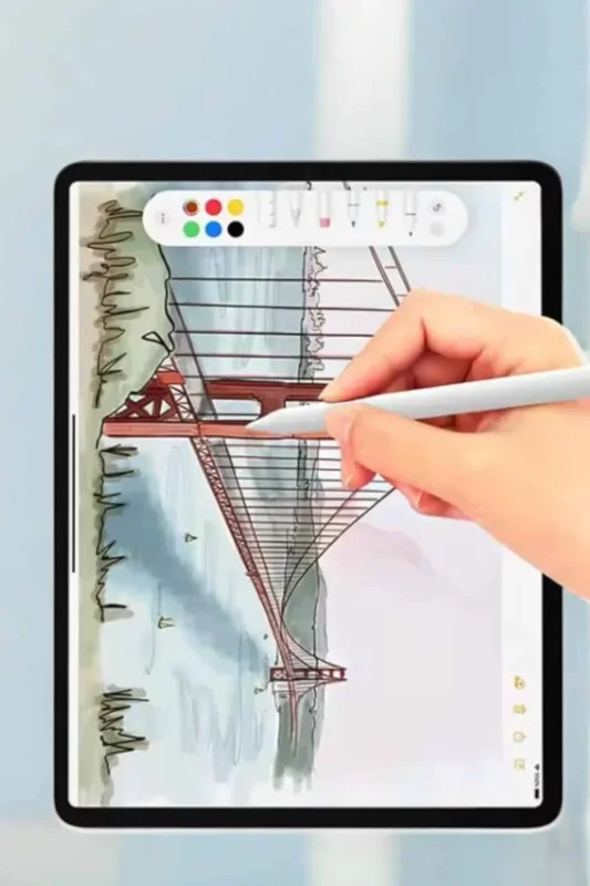 Beyaz Yedek Uçlu Tablet Kalemi İos Android Windows Uyumlu
