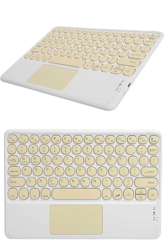 Ultra İnce Taşınabilir Bluetooth Klavye Q Klavye Touchpad