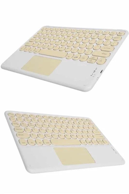 Slim Kablosuz Bluetooth Klavye Ve Touchpad Tüm Cihazlar İçin