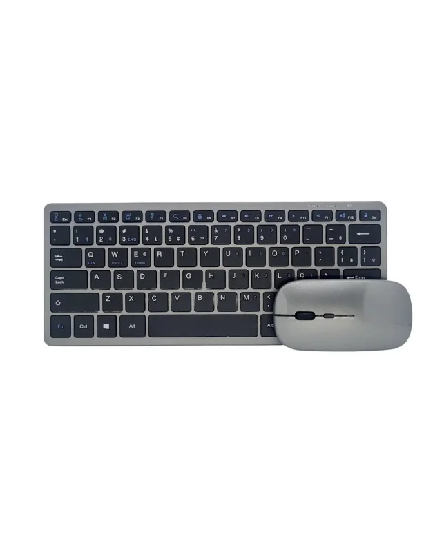 Ergonomik Kablosuz Bluetooth Klavye Mouse Seti Tablet Laptop Uyumlu