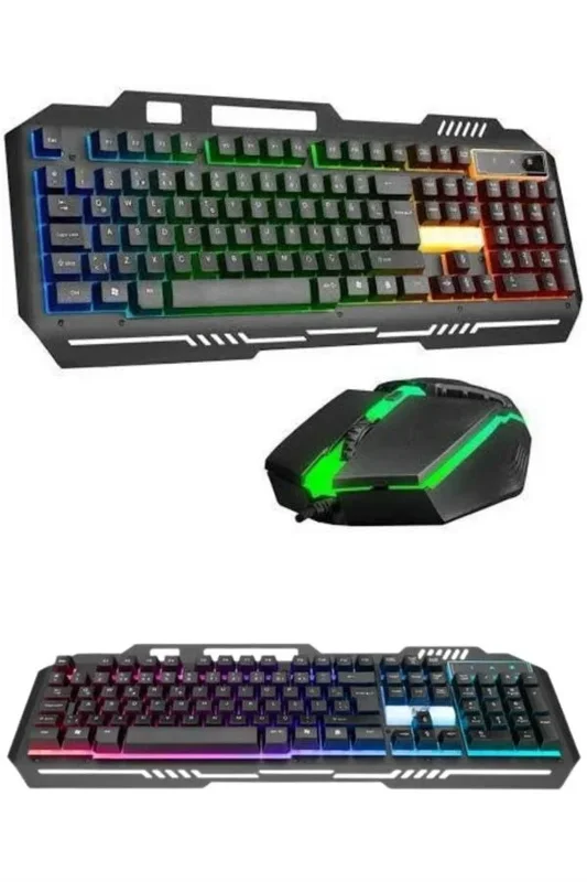 Led Mekanik Gaming Klavye Ve Mouse Seti