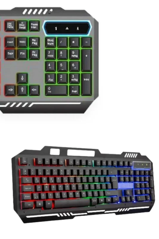 Ergonomik Rgb Işıklı Gaming Klavye Ve Mouse Seti