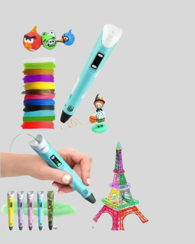 Ergonomik 3d Yazıcı Kalem 1,75 Mm Filament Uyumlu
