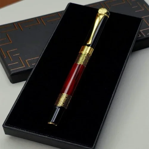 Şık Metal Roller Kalem Gold Desenli 1 Adet
