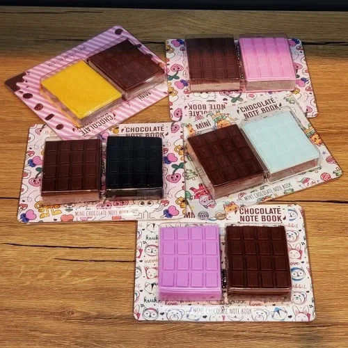 Şık Çikolata Görünümlü Mini Defter 2 Adet Set