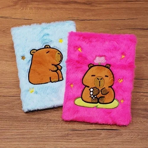 Şık Peluş Kapaklı Defter 21x15 Cm 75 Sayfa