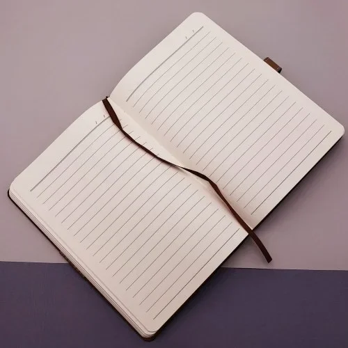Şık Premium Hediye Seti Termo Deri Defter Ve Metal Kalem