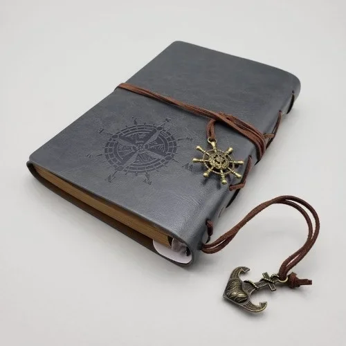 Şık Eskitme Deri Defter 150 Sayfa Günlük