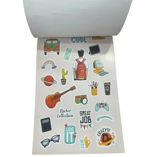 Eğlenceli Sticker Defter 14 Cm Çocuklar Ve Yetişkinler İçin