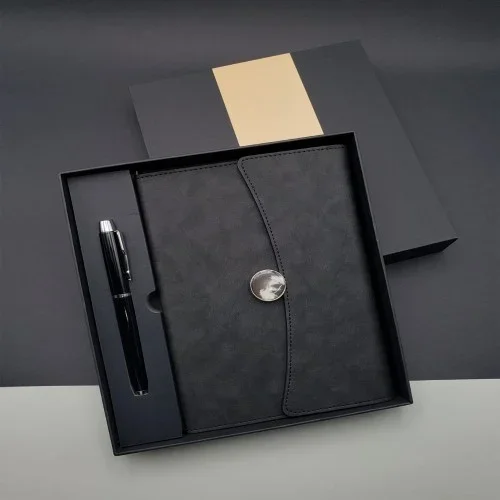 Şık Tasarım Kutulu Defter Kalem Seti 192 Sayfa