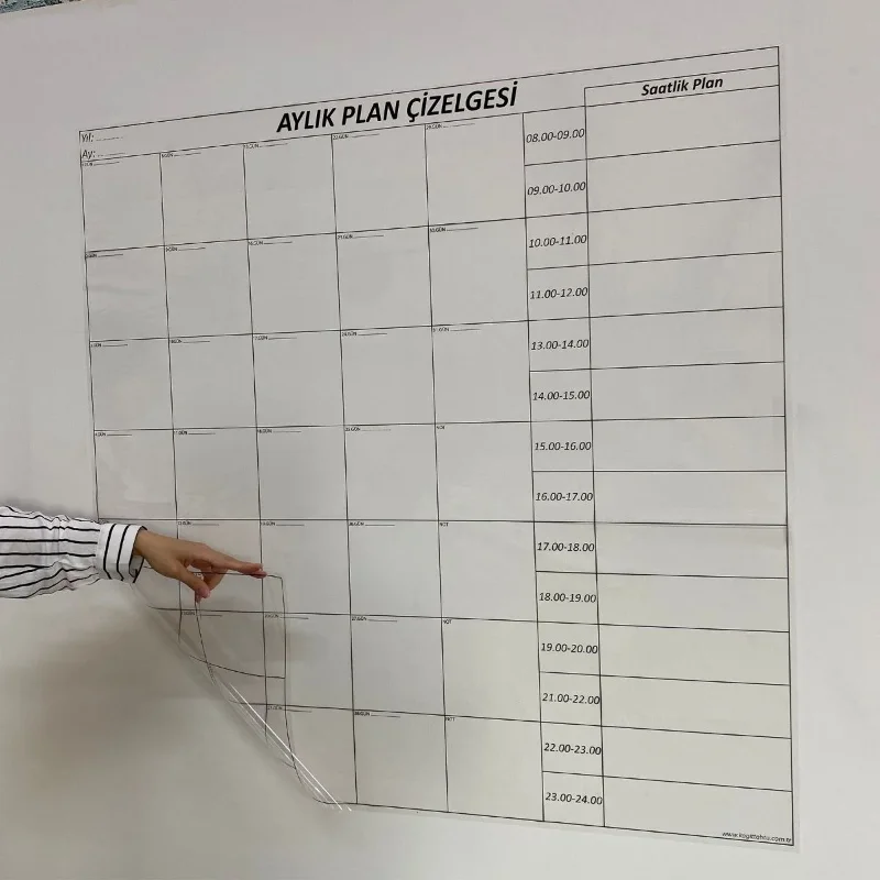 Organizasyon İçin Manyetik Duvar Takvimi 1 Adet