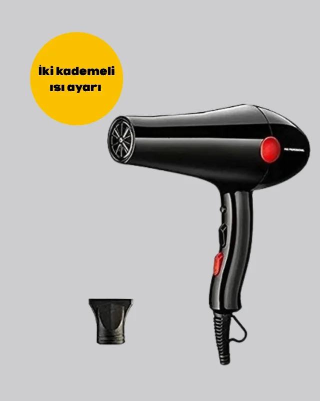 Profesyonel Saç Kurutma Makinesi 2200 Watt Hızlı Kurutma