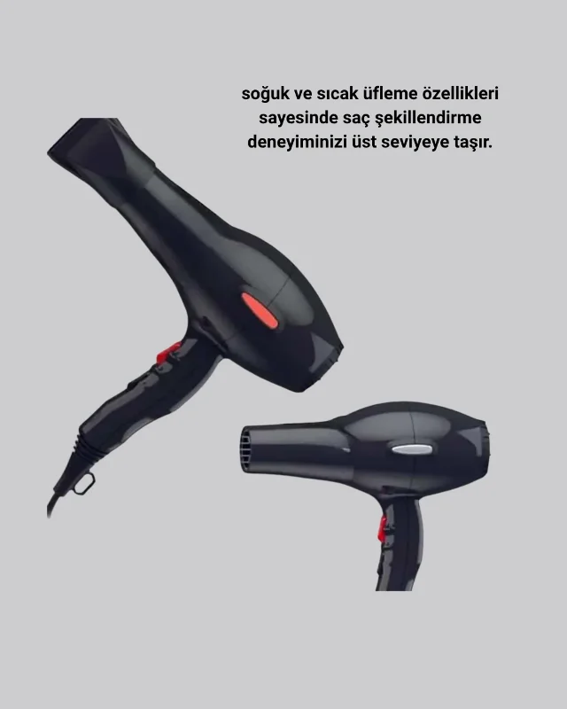 Güçlü Profesyonel Saç Kurutma Makinesi 2200 Watt Ac Motor