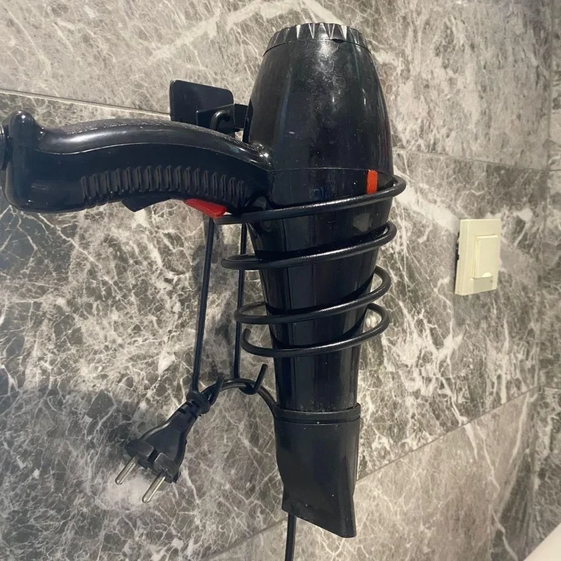 Şık Tasarımlı Kendiliğinden Yapışkanlı Fön Makinesi Askısı