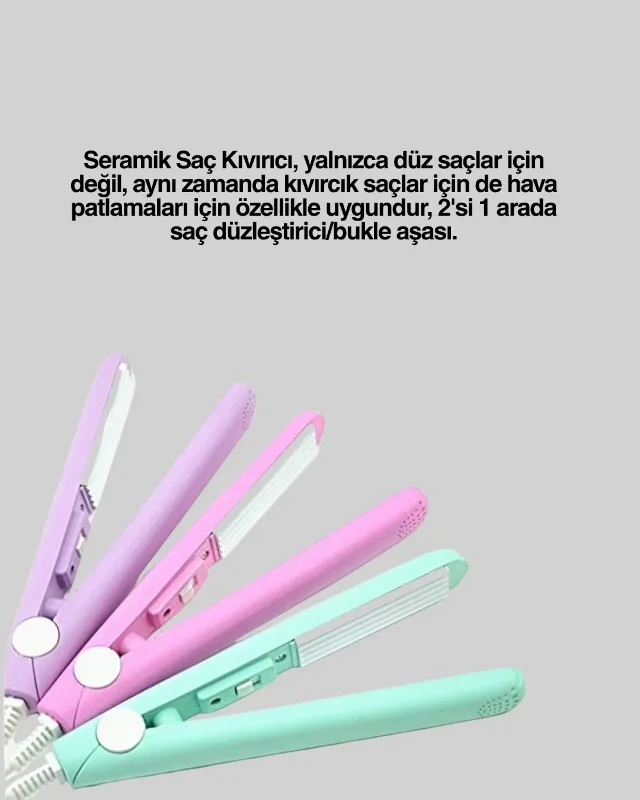 Hızlı Isınan Ptc Teknolojili Saç Şekillendirici 30 Saniye