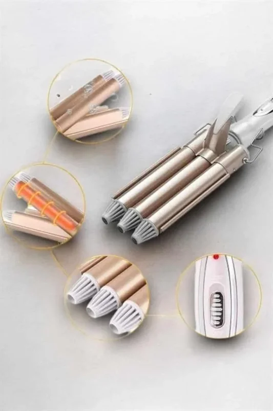 Hacimli Bukleler İçin Seramik Kaplamalı Saç Maşası 25 Mm