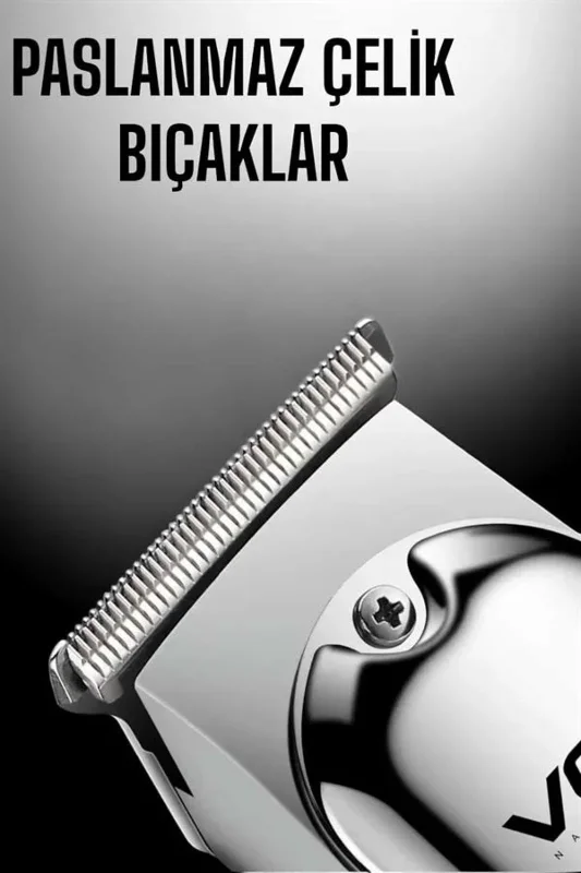 Güçlü Motorlu Paslanmaz Çelik Tıraş Makinesi 3 Başlıklı