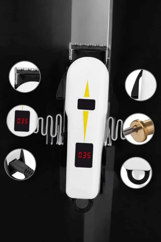 Ergonomik Tıraş Makinesi Uzun Şarjlı Paslanmaz Çelik Bıçaklı