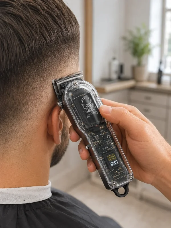 Profesyonel Saç Tıraş Makinesi 4 Taraklı Lcd Ekranlı