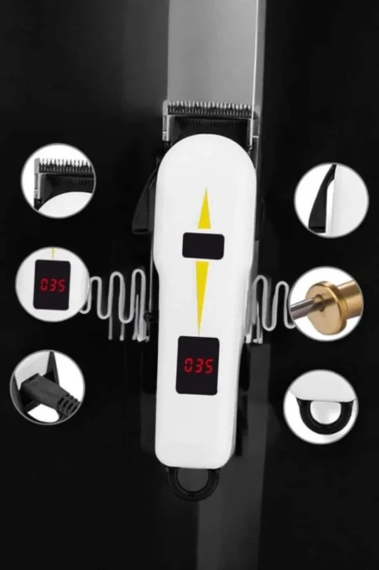 Ergonomik Tıraş Makinesi Uzun Şarjlı Paslanmaz Çelik Bıçaklı