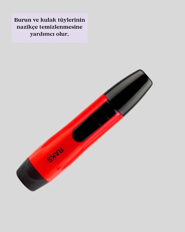 Ergonomik Burun Tıraş Makinesi Pilli Kullanım 1 Adet