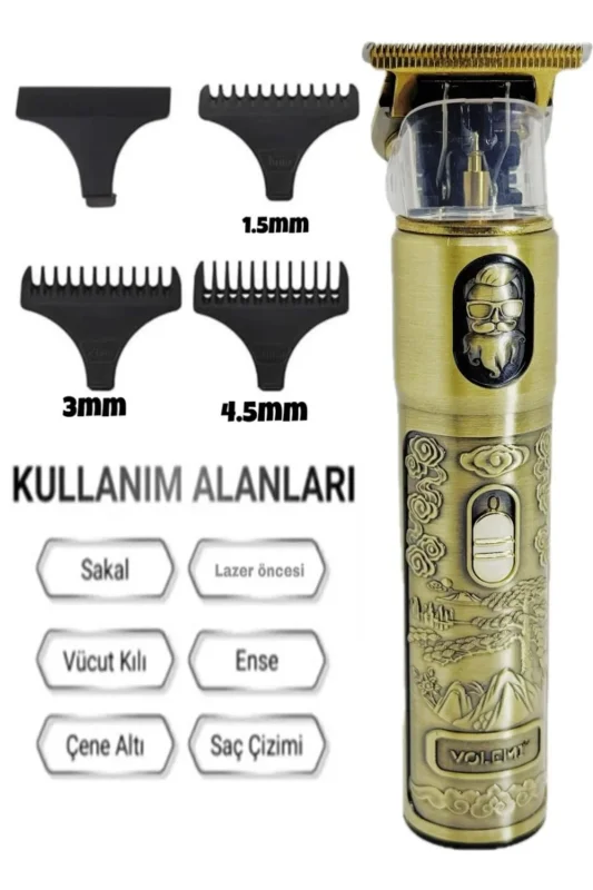 Ekranlı Saç Sakal Tıraş Makinesi - Usb Type-c Uyumlu (dijital Model)