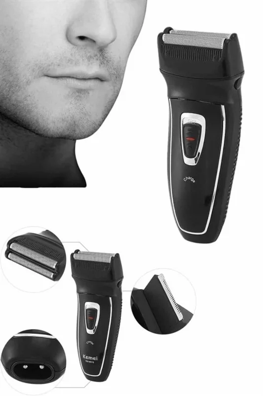 Ergonomik Tıraş Makinesi 3 Farklı Başlık İle Seyahat İçin