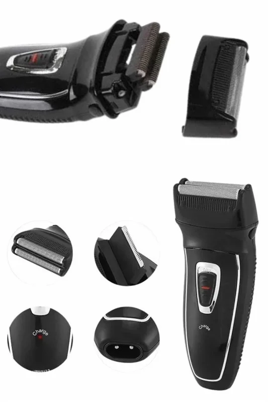 Ergonomik Tıraş Makinesi 3 Farklı Başlık İle Seyahat İçin