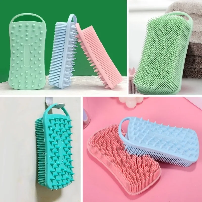 Peeling Ve Masaj Etkili Silikon Banyo Fırçası 1 Adet