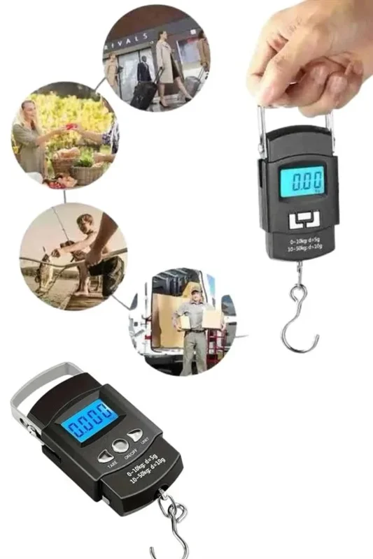 Ergonomik Dijital El Tartısı 50 Kg Seyahat İçin