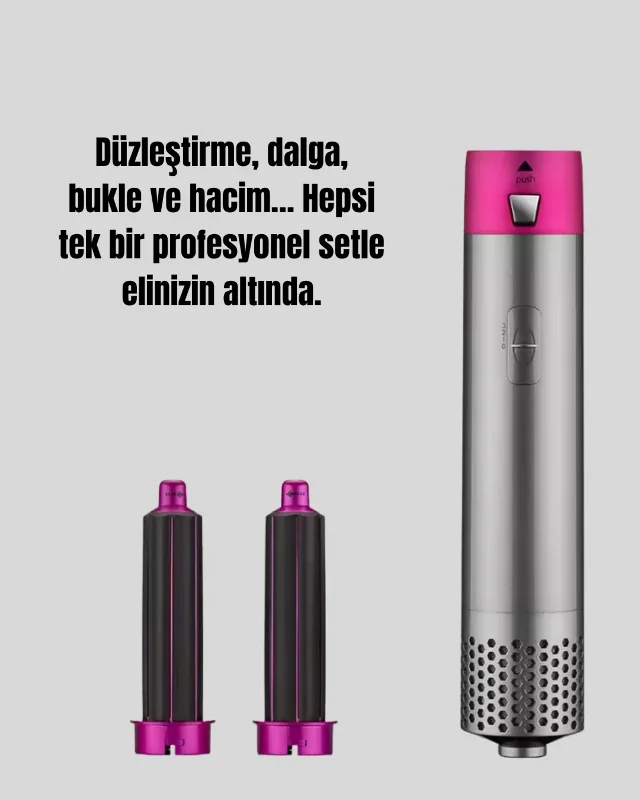 Kompakt 5in1 Saç Şekillendirici Set Seyahat İçin