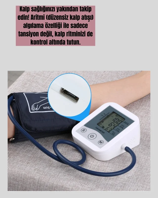 Usb Girişli Taşınabilir Tansiyon Aleti 4 Adet Aaa Pil İle