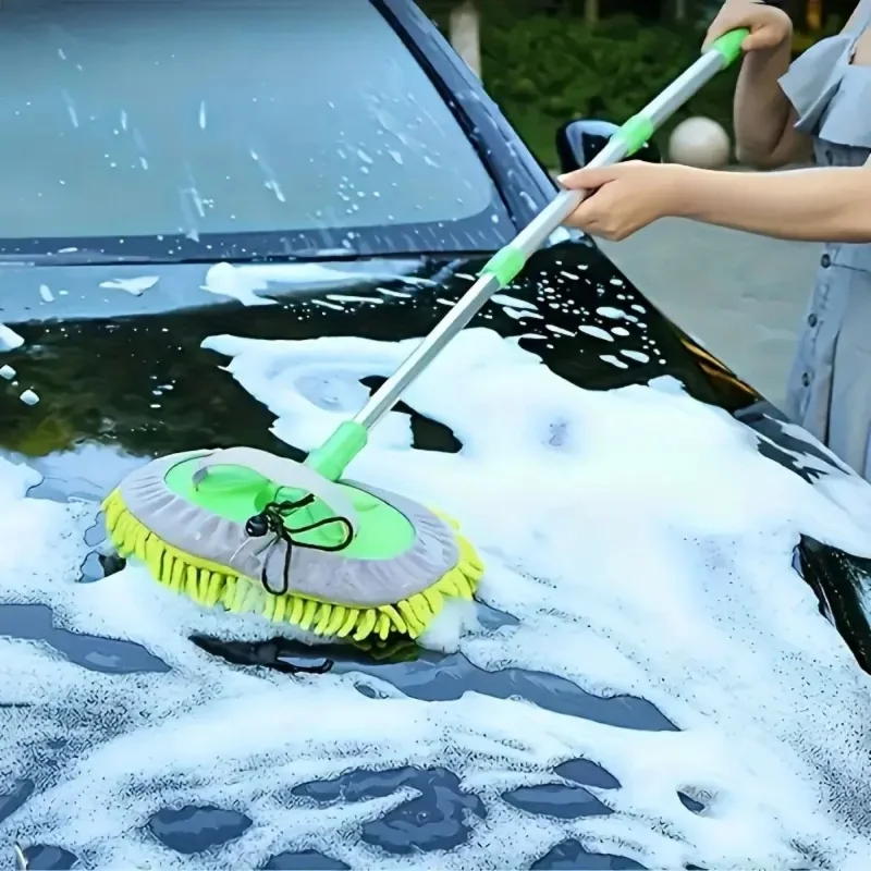 Mikrofiber Bezli Oto Yıkama Mop Seti 1 Adet