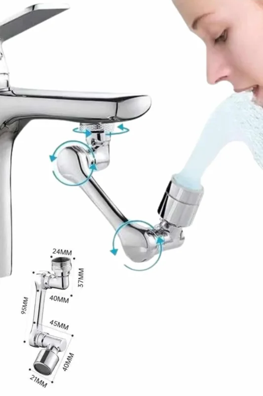 Çok Yönlü 1080° Musluk Aparatı Köpük Ve Püskürtme Modu