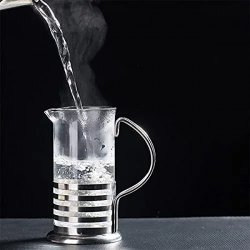 Şık Paslanmaz Çelik French Press 1 Litre Kahve Demleme