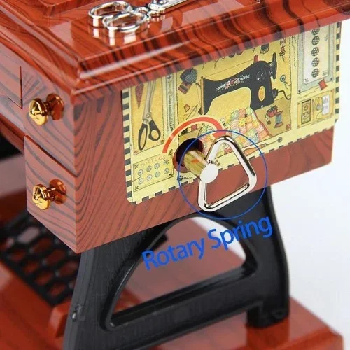 Makinesi Müzik Kutusu 20 Cm Dekoratif (dikiş Model)
