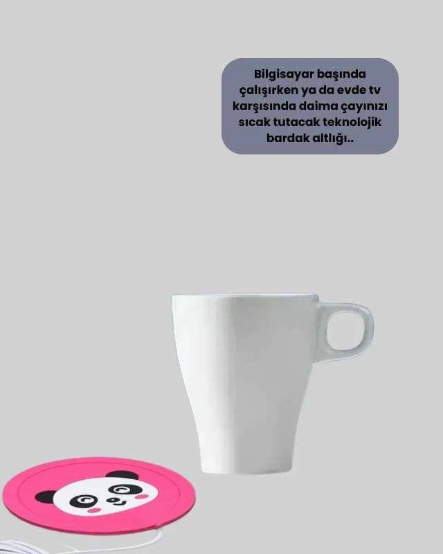 Sıcak Tutucu Silikon Usb Bardak Isıtıcı 50-60°c Uyumlu