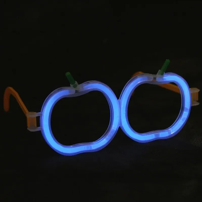 Eğlenceli Glow Stick Elma Gözlük 12 Adet Parti Aksesuarı