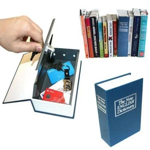 Gizli Kasa Kitap Görünümü İle 1 Adet Güvenlik Çözümü