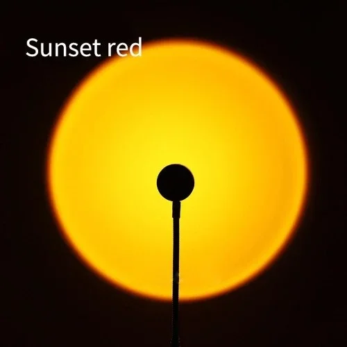 Ambiyans Işığı Taşınabilir Usb Sunset Lamba 360 Derece Dönebilir