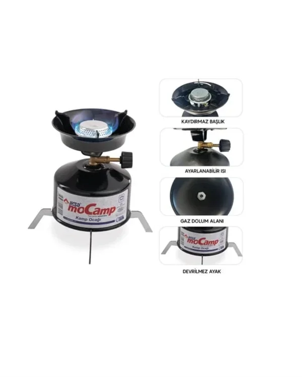 Taşınabilir Metal Kamp Ocağı 12 Cm Pişirme Alanı