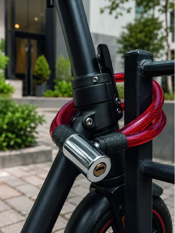 Kompakt Metal Başlıklı Bisiklet Kilidi 15 Mm 80 Cm Uzunluk
