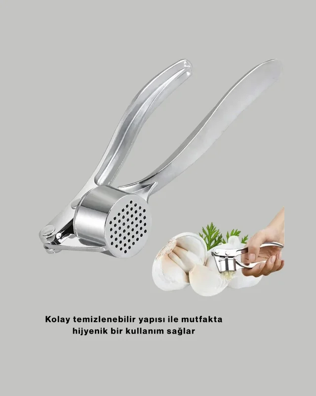 Ergonomik Metal Sarımsak Ezici 1 Adet Mutfak Aleti