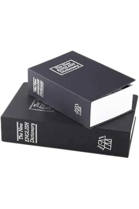 Kitap Görünümlü Gizli Kasa 18x11.5 Cm Metal İç Yapı