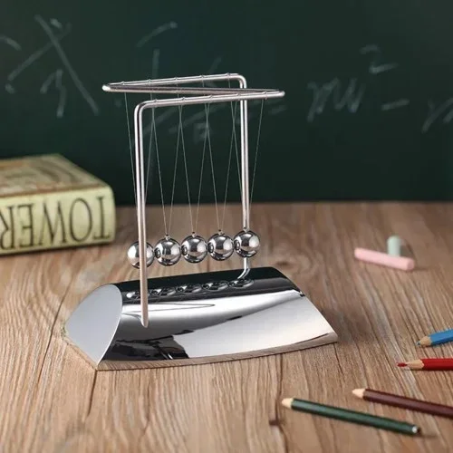 Şık Metal Denge Topları 5 Adet Ofis Dekoru