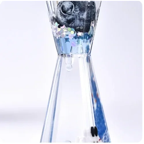 Eğlenceli Uzay Temalı Dökülen Yağ Kum Saati 17.4 Cm